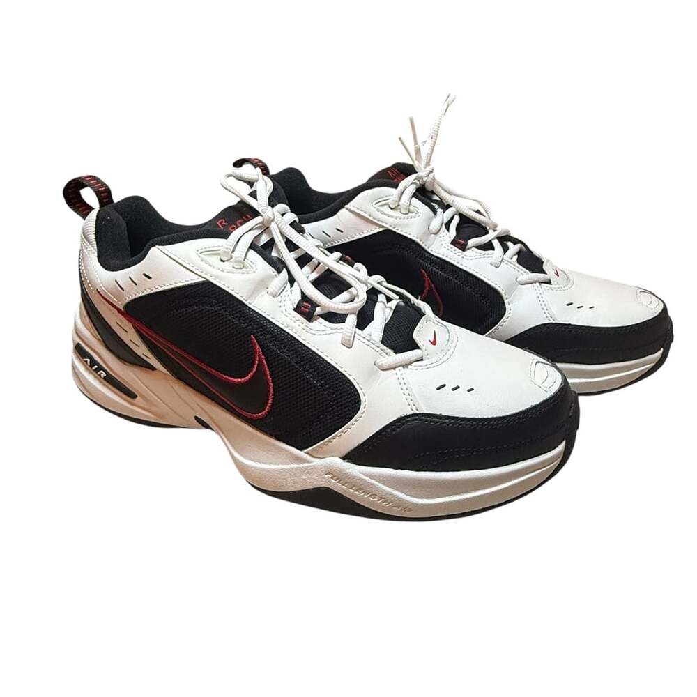 Nike Air Monarch IV Size 13 White Black Red Training Shoes